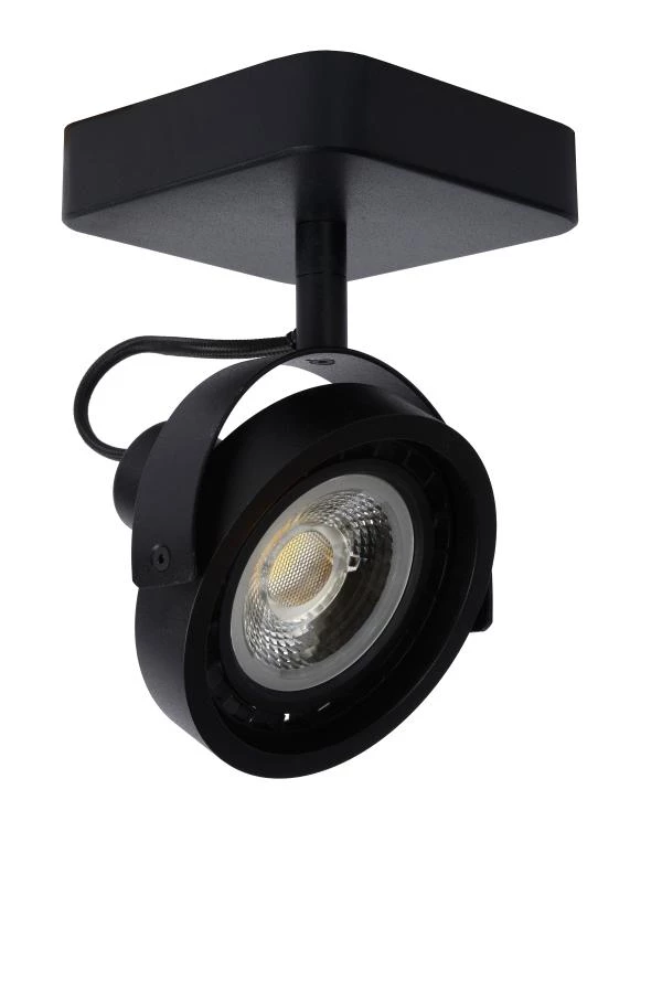 Lucide TALA LED - Plafondspot - LED Dim to warm - GU10 (ES111) - 1x12W 2200K/3000K - Zwart - uit